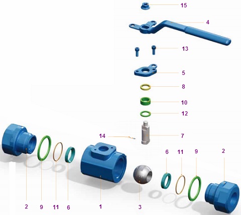 3d-explosive-view-of-forged-steel-3-piece-ball-valve-floating-type