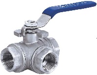 stainless steel 3 way ball valve npt