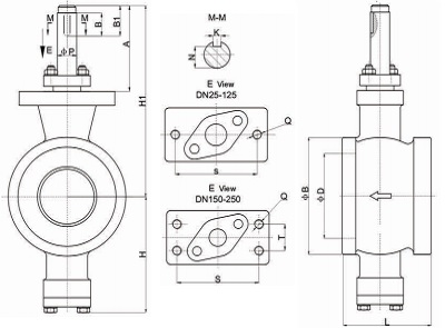 Technical Specification of Wafer Type V Port Ball Valve