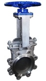 handwheel operated knife gate valve