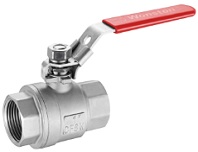 Stainless steel 2 piece ball valve, heavy type, 1000 wog.