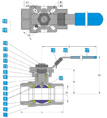 tech-drawing-of-stainless-steel-2-piece-ball-valve-with-mounting-pad