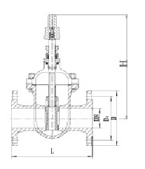 Drawing of NF gate valve.