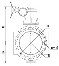 Flanged Double Eccentric Butterfly Valve